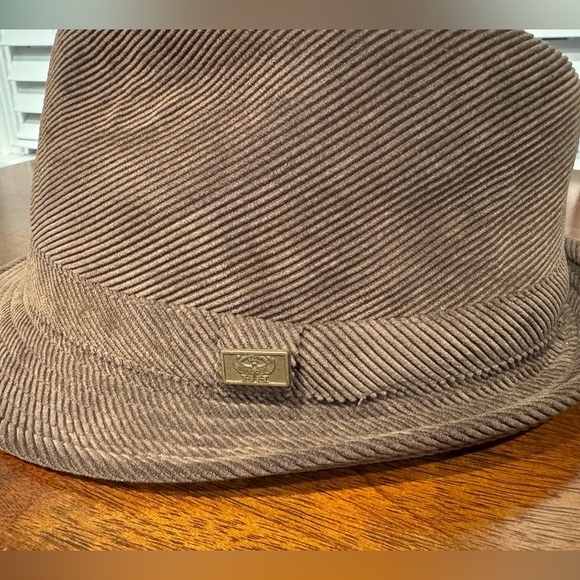 Henschel Hat Co Brown Corduroy Fedora Size L - Picture 2 of 6